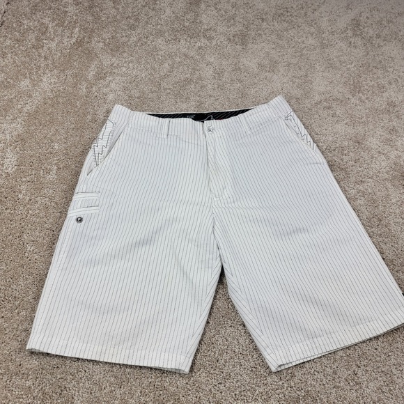 Fox Racing Pinstripe Shorts‎ OK Riders Club Casual Size 32 - Picture 1 of 7